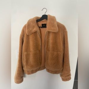 CROPPED TEDDY COAT 🐻